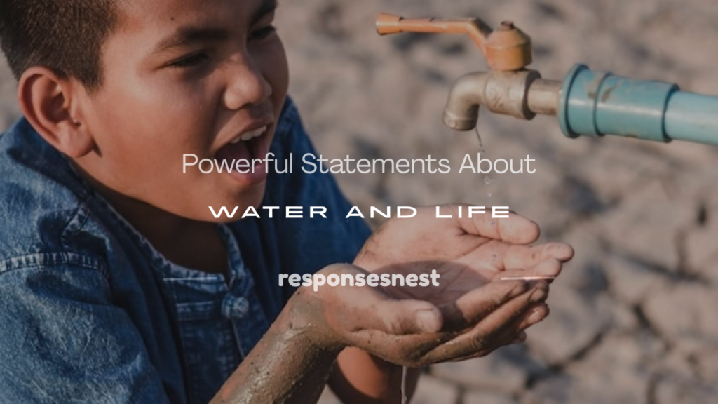 statements about water