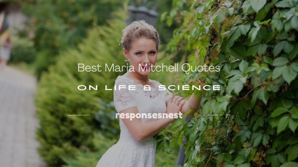maria mitchell quotes