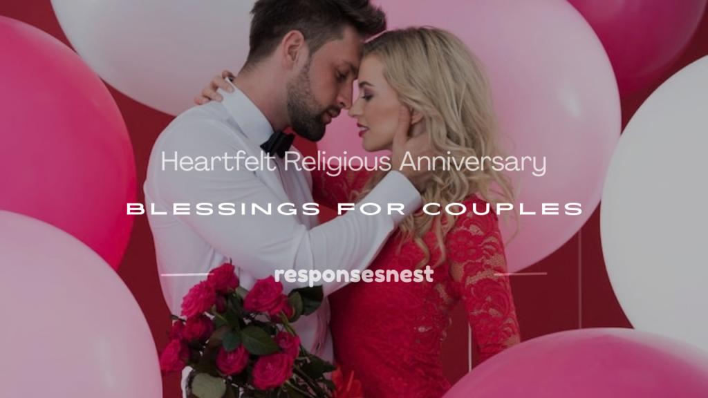 couple religious blessing happy anniversary