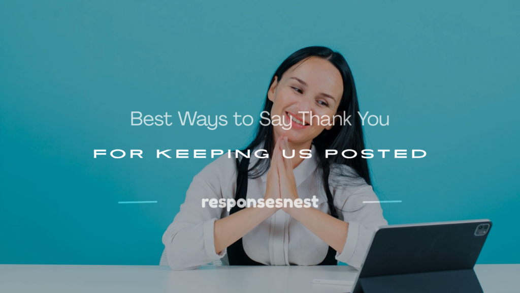thank you for keeping us posted
