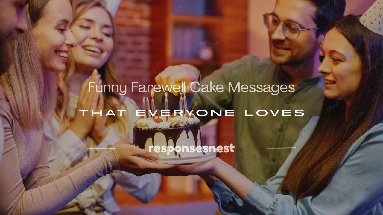 farewell cake messages funny