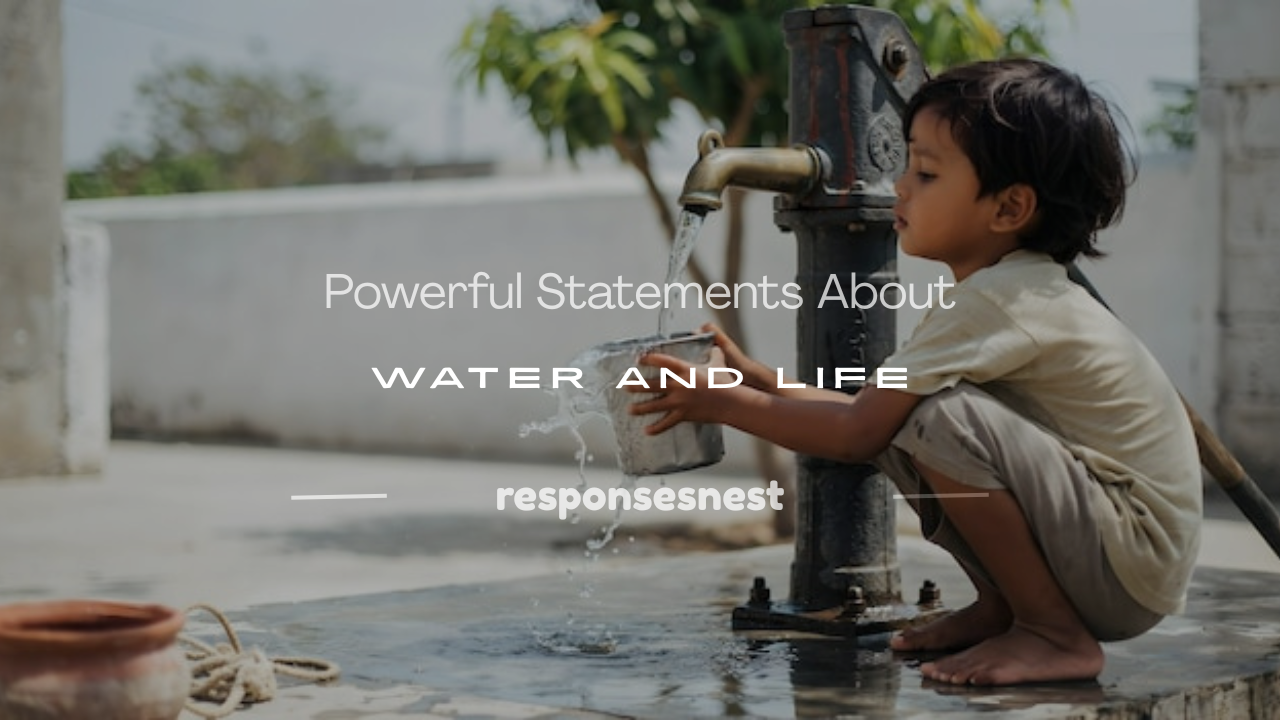 statements about water