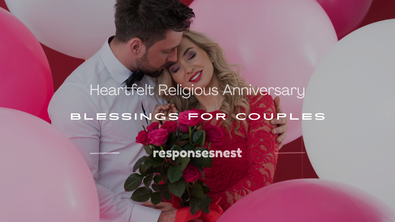 couple religious blessing happy anniversary