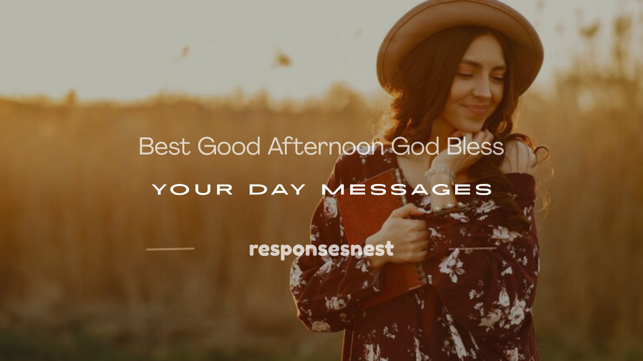 good afternoon god bless your day